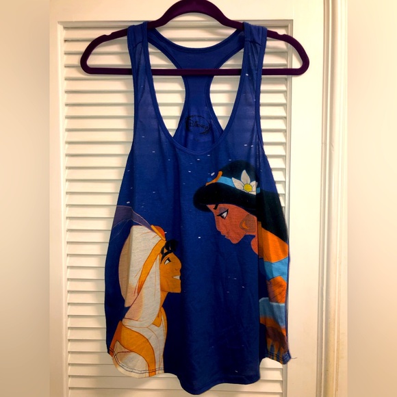 DISNEY Aladdin & Princess Jasmine Racerback Tank - Size Large - Picture 5 of 5